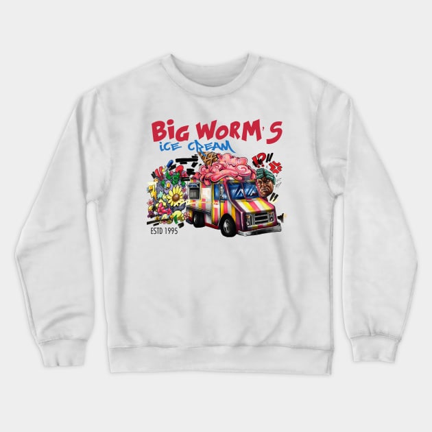 BIG WORM'S Ice Cream Truck Crewneck Sweatshirt by Poyfriend